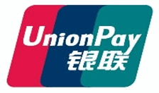 Union Pay logo with blues and red