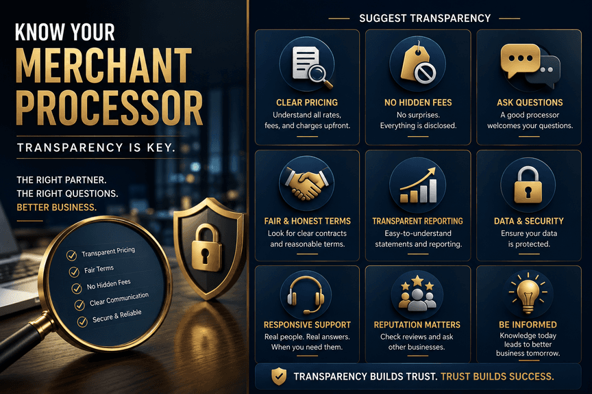 Know Your Merchant Processor - Transparency is Key
