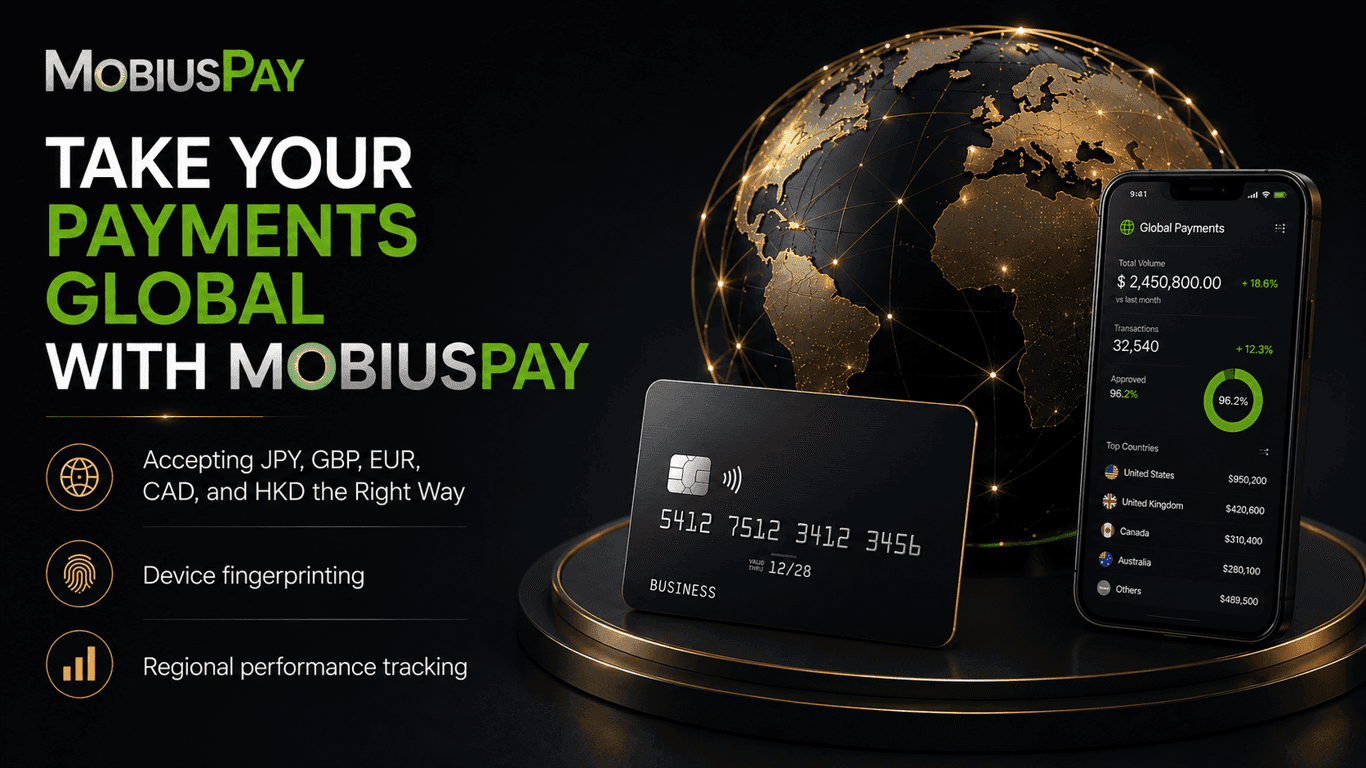 TAKE YOUR PAYMENTS GLOBAL WITH MOBIUSPAY