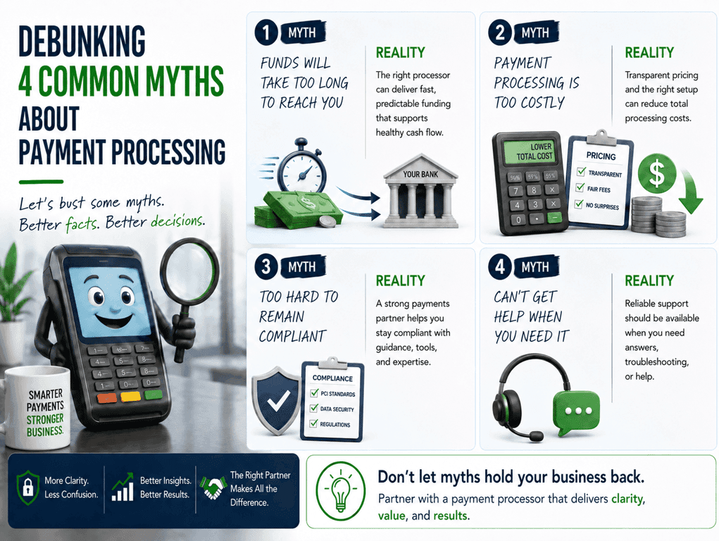 Debunking 4 Common Myths About Payment Processing