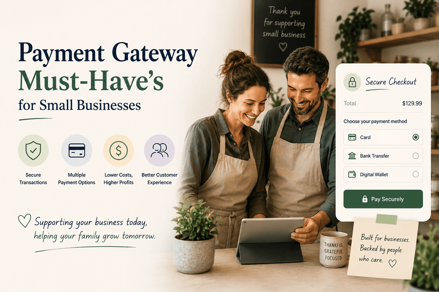 Payment Gateway Must-Have’s for Small Businesses