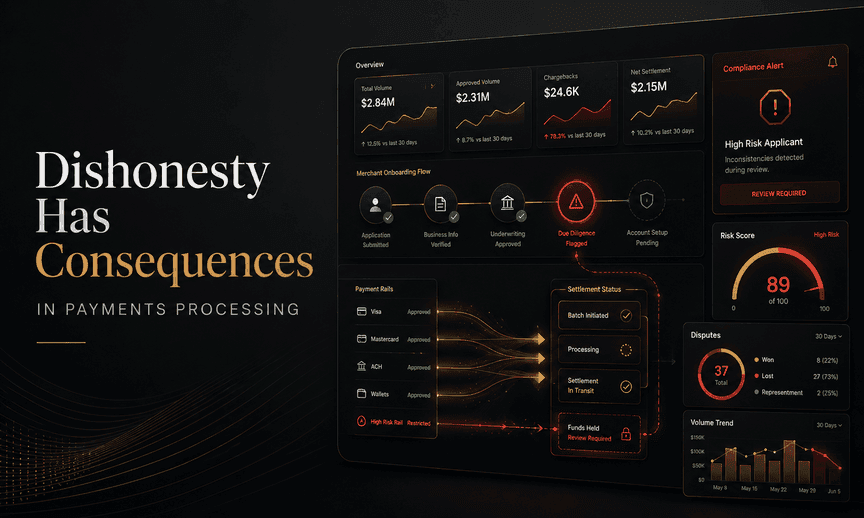 Dishonesty Has Consequences in Payments Processing